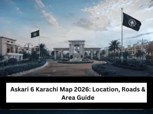 Askari 6 Karachi Map